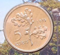 1975 5 Kuruş Kendi Özel Tanıtım kitinde