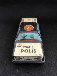 Trafik Polis arabası - Gürel oyuncak / Teneke araba