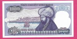 TURKEY 1000 LIRA PREFIX---H85--- (P196) L.1970 (1986) UNC (TK 18 172) ÇİL