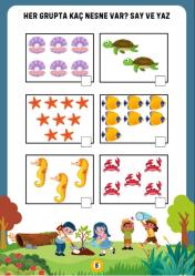 Okul Öncesi Sayıları Say ve YAZ YAZ-SİL Kitabı (1-20 Sayılar)