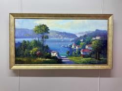 ORJİNAL YAĞLI BOYA BOĞAZ MANZARA TABLO