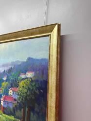 ORJİNAL YAĞLI BOYA BOĞAZ MANZARA TABLO