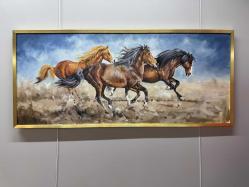ORJİNAL YAĞLI BOYA AT TABLO