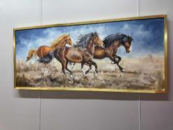ORJİNAL YAĞLI BOYA AT TABLO