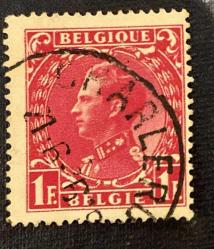 Belçika Pulu - Belgium Stamp - Postadan Geçmiş Pul Filateli -  DAMGALI - Kral III. Leopold TEMALI PUL ,1 PARA - YABANCI PULLAR-NOSTALJİK DOĞUM GÜNÜ HEDİYESİ