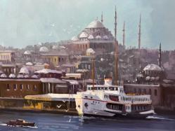 ORJİNAL YAĞLI BOYA EMİNÖNÜ GALATA