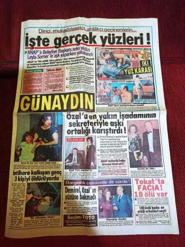 GÜNAYDIN GAZETESİ 29 AĞUSTOS 1986 EKSİKSİZ TAM GAZETE  