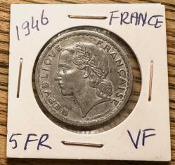 LOT.13 » 1946 Fransa 5 frank madeni para ÇT