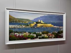 ORJINAL YAĞLI BOYA BODRUM MANZARA