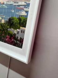 ORJINAL YAĞLI BOYA BODRUM MANZARA