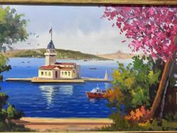 ORJİNAL YAĞLI BOYA KIZ KULESİ TABLO