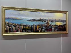 ORJİNAL YAĞLI BOYA PANORAMA  İSTANBUL TABLO