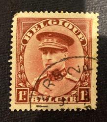 Belçika Pulu - Belgium Stamp - Postadan Geçmiş Pul Filateli - DAMGALI - BELÇİKA KRALI  I. ALBERT TEMALI PUL , 1 PARA - YABANCI PULLAR - NOSTALJİK DOĞUM GÜNÜ HEDİYESİ