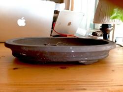 OMENİV'DEN BONSAİ BONZAİ SAKSI. DAMGALI! NADİDE YİXİNG ÇAMUR EL YAPIMIDIR JAPONYA'DAN