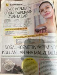 HÜRRİYET GAZETESİ HÜRRİYET KELEBEK 2 GAZETESİ DOĞUM GÜNÜ GAZETESİ - 17 MAYIS 2017 - Evde güzelleşmek aslında hem eğlenceli hem hijyenik hem sağlıklı hem daha ekonomik-Evde doğal kozmetik ürünü hazırlama-Cildi besleyen en önemli maddeler-Evde ürün hazırlamanın avantajları-el kırışıklıklarını gideren solüsyon-tırnak kırılmalarına doğal çözüm-el ayak dirsek ve diz bakımı-karite yağı-balmumu-bal-kakao yapı-nar çiçeği yağı-katı hindistancevizi yağı-elma sirkesi-üzüm çekirdeği yağı-ayak kokusunu önleyen banyo-ayak kokusunu önleyen parfüm-Hürriyet kitap