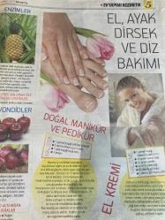 HÜRRİYET GAZETESİ HÜRRİYET KELEBEK 2 GAZETESİ DOĞUM GÜNÜ GAZETESİ - 17 MAYIS 2017 - Evde güzelleşmek aslında hem eğlenceli hem hijyenik hem sağlıklı hem daha ekonomik-Evde doğal kozmetik ürünü hazırlama-Cildi besleyen en önemli maddeler-Evde ürün hazırlamanın avantajları-el kırışıklıklarını gideren solüsyon-tırnak kırılmalarına doğal çözüm-el ayak dirsek ve diz bakımı-karite yağı-balmumu-bal-kakao yapı-nar çiçeği yağı-katı hindistancevizi yağı-elma sirkesi-üzüm çekirdeği yağı-ayak kokusunu önleyen banyo-ayak kokusunu önleyen parfüm-Hürriyet kitap