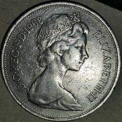 İNGİLTERE 1968  10 PENCE