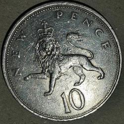 İNGİLTERE 1968  10 PENCE