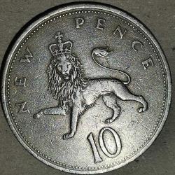 İNGİLTERE 1968  10 PENCE