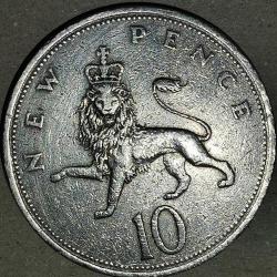 İNGİLTERE 1969  10 PENCE