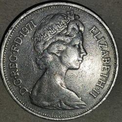 İNGİLTERE 1971  10 PENCE