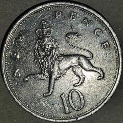 İNGİLTERE 1979  10 PENCE