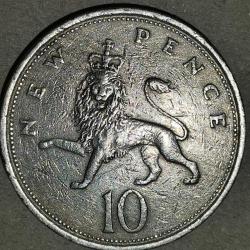 İNGİLTERE 1979  10 PENCE