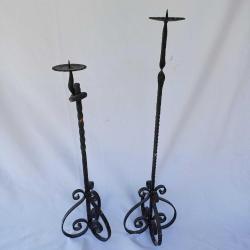 Ferforje Demir  Ayaklı Mumluk 2 adet