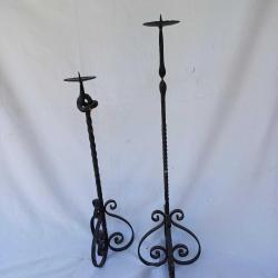 Ferforje Demir  Ayaklı Mumluk 2 adet