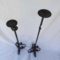 Ferforje Demir  Ayaklı Mumluk 2 adet