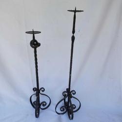 Ferforje Demir  Ayaklı Mumluk 2 adet