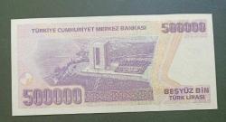 7 EMİSYON  K 74 401444 SERİ 500 BİN LİRA ÇİL