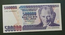 7 EMİSYON L 82 496666 SERİ 500 BİN LİRA ÇİL