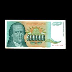YUGOSLAVYA (1993) - 500.000 Dinar (ÇT-ÇÇT 7,5/10) 
