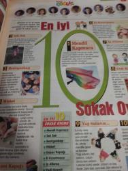 Hürriyet Gazetesi Hürriyet Çocuk Kulübü Gazetesi Doğum Günü Gazetesi -26 Haziran 2010- Avatar Son Hava bükücü-ata sporu güreşi-dilek Kırcaoğlu ile birlikte büyüyelim-insanlarla nasıl iletişim kuruyoruz-rap müziğin sevilen sesi Fuat Ergin- en iyi 10 Sokak oyunu- karnemi aldım ve Artık yeni bir bisikletim var-satranç şenliğine gidin- evde film seyreden-göktaşı yağmuruna hazır olun-insanlarla nasıl iletişim kuruyoruz-titanik bu sefer batmayacak- mendil kapmaca-el kızartmaca-ip atlama-yedi kiremit-bezirganbasi-sokak oyunları