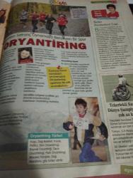 Hürriyet Gazetesi Hürriyet Çocuk Kulübü Gazetesi Doğum Günü Gazetesi -1 Mayıs 2010- hem spor hem zeka oyunu oryantiring- Hannah Montana çılgınlığı- rengarenk kelebekler-emre berent ile hafta sonu bitmeden-sihirli buz Müzesi- Çok eğlenceli bir 23 nisan'da-bir günlüğüne Eskimo olmaya ne dersin-aral görünene neler oluyor- odaklanmak bakmak ve görmek arasındaki farktır- türkiye Şampiyonası 2010 ön eleme tarihleri belli oldu- lego- kaptan kras yarışma programı- bilim şenliği başlıyor- iki Okyanus arasındaki ülke-yazı işleri toplantımızın gündeminde tiyatro vardı- deniz alan-nehir gürdil-ozan Aksu- konuşan ağaçtan çocuk masalları-23 Nisan'dan itibaren gün boyu masal dinletisi