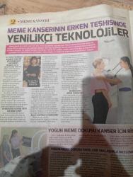 HÜRRİYET GAZETESİ HÜRRİYET KELEBEK 2 GAZETESİ DOĞUM GÜNÜ GAZETESİ - 21 EKİM 2018-sağlık adası medyanın katkılarıyla hazırlanan meme sağlığı rehberi-psikolojik destek programıyla umutlar çiçek açacak- 10 soruda meme kanserinde cerrahi tedavi-meme kanserinden korunmak için nasıl beslenmeli-74 milyon kişiye ulaşan kampanya kansere karşı 1'iz-meme kanserinin erken teşhisinde yenilikçi teknolojiler-A'dan Z'ye meme sağlığı dosyası-serkan barış-ge sağlık türkiye genel müdür yelda ulu colin-türk tıbbi onkoloji derneği yönetim kurulu üyesi prof. Dr. Özlem er-