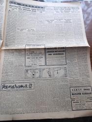 Cumhuriyet Gazetesi - 7 Mayıs 1952 - Kredi İhtiyacı Yazan Nadir Nadi Başmakale - Akdeniz Komutanlığına Dair Görüşme Kesildi - İngiliz Mısır İhtilafı Yeniden Gerginleşiyor - İngiliz Gazeteleri Amerika'ya Şiddetle Hücum Ediyorlar - Celal Bayar Çankırıya Gitti - Londra Büyükelçimiz Ragıp Baydur Buckingham Sarayında - Köylü Partisini Kurmak Üzere Yapılan Görüşmeler - İzmir'de 150 Temizlik Amelesi Dün Sabah Grev Yaptılar Fotoğraf - Süreyya Endik Ve Cezmi Türk Fotoğrafı - Corinthia Şubat Dünkü Maçta Milli Takım Namzetlerini 1 0  Yendi Fotoğraf - Bir Beyaz Gömleklinin Dramı Yazan Doktor Burhan Öncel Yazı Dizisi - Hıdırellez İyi Geçti - Sabahsız Geceler Melek - Panaroma Yazan Yakup Kadri Karaosmanoğlu Yazı Dizisi - Prag'da Bir Kitapçının Komünistleri Oyunu - Silah Yasağı Yazan Burhan Felek Köşe Yazısı - Milli Takımı Beşiktaş Kuracak - İstanbul Ankara Radyosu Programı - Kibar Düşkünleri Yazan Maurice Dekobra Yazı Dizisi - İstanbul Belediyesi Şehir Tiyatroları Dram Kısmında Serseri Oyunu