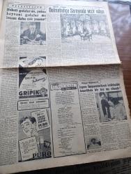 Cumhuriyet Gazetesi - 4 Mayıs 1952 - Atina Dönüşü Yazan Nadir Nadi Başmakale - Türk Heyeti Dün 15.30 Da Atina'dan İstanbul'a Döndü - Başbakan Adnan Menderes Dün Karaya Ayak Bastıktan Sonra Kendisini Karşılayan Partililer Ve Halk Arasında Fotoğraf - Türkiye İle Arap Birliği Arasındaki Münasebetler - İsviçre İle Türk Milli Tenis Takımı Maçı Fotoğraf - Arsenal Kral Kupası Maçını Da Kaybetti - Bir Beyaz Gömleklinin Dramı Yazan Doktor Burhan Öncel Yazı Dizisi - Karaköy Köprüsü Tamir Edilecek - Panaroma Yazan Yakup Kadri Karaosmanoğlu Yazı Dizisi - Mısır Kraliçesi Ve General Franco'nun Kızı Fotoğrafı - Suudi Arabistan'da Milli Banka Kuruluyor - Galatasaray İstanbulspor'a 1 0 Yenildi - Fenerbahçe 0 Beykoz 1 - Haftalık Radyo Programı - Nebati Gıdalar Mı Yoksa Hayvani Gıdalar Mı İnsanı Daha Çok Yaşatır - Dolmabahçe Sarayında Vezir Odası Yazan Haluk Yusuf Şehsuvaroğlu - Emlak Bankası - Senenin En Büyük Konseri Sabite Tur Ve Lütfi Güneri Eskişehir'de - Sirkecide İstanbul Lokantası Açılmıştır