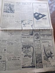 Cumhuriyet Gazetesi - 5 Mayıs 1952 - Akdeniz Bölgesi Komutanlığı Yazan Abidin Daver Başmakale - Ordumuza Dair General Arnold'un Beyanatı - Başbakanlıkta Yapılan Dünkü Mühim Toplantı - Demir Perde Gerisinde Temizlenenler - Mubadillerin Seyahat Serbestisi - Millet Partisi Adana'da Bir Miting Yaptı - Osman Bölükbaşı İktidarı Şiddetle Tenkit Etti Fotoğraf - Beşiktaş Vefa'yı 3 1 Mağlup Etti Fotoğraf - Bir Beyaz Gömleklinin Dramı Yazan Doktor Burhan Öncel Yazı Dizisi - Liberte Yazan Hasan Ali Yücel Köşe Yazısı - Pakistan'da Türk Tütününden Sigara Yapan Bir Fabrika Kuruluyor - Panaroma Yazan Yakup Kadri Karaosmanoğlu Yazı Dizisi - Atomların Kanser Tedavisi - İlaçlara Gümrük Zammı Yazan Burhan Felek Köşe Yazısı - Ankara'ya Gelen Brezilya Takımının Ücreti Verilmiyor - Emniyet 1 Kasımpaşa 0 - Arsenal'e Kupayı Kaybettiren Gol Fotoğrafı - Küçük Sahnede Fareler Ve İnsanlar Piyesi - English Elektric Çamaşır Makinesi - Norge Buzdolabı - Vaporeks Otomatik Tencere - Star Radyo - James Hafif Motosiklet