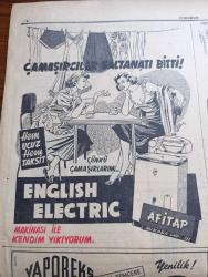Cumhuriyet Gazetesi - 5 Mayıs 1952 - Akdeniz Bölgesi Komutanlığı Yazan Abidin Daver Başmakale - Ordumuza Dair General Arnold'un Beyanatı - Başbakanlıkta Yapılan Dünkü Mühim Toplantı - Demir Perde Gerisinde Temizlenenler - Mubadillerin Seyahat Serbestisi - Millet Partisi Adana'da Bir Miting Yaptı - Osman Bölükbaşı İktidarı Şiddetle Tenkit Etti Fotoğraf - Beşiktaş Vefa'yı 3 1 Mağlup Etti Fotoğraf - Bir Beyaz Gömleklinin Dramı Yazan Doktor Burhan Öncel Yazı Dizisi - Liberte Yazan Hasan Ali Yücel Köşe Yazısı - Pakistan'da Türk Tütününden Sigara Yapan Bir Fabrika Kuruluyor - Panaroma Yazan Yakup Kadri Karaosmanoğlu Yazı Dizisi - Atomların Kanser Tedavisi - İlaçlara Gümrük Zammı Yazan Burhan Felek Köşe Yazısı - Ankara'ya Gelen Brezilya Takımının Ücreti Verilmiyor - Emniyet 1 Kasımpaşa 0 - Arsenal'e Kupayı Kaybettiren Gol Fotoğrafı - Küçük Sahnede Fareler Ve İnsanlar Piyesi - English Elektric Çamaşır Makinesi - Norge Buzdolabı - Vaporeks Otomatik Tencere - Star Radyo - James Hafif Motosiklet