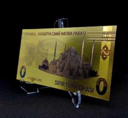 24 Ayar Altın Kaplama Ayasofya Camii Hatıra Parası