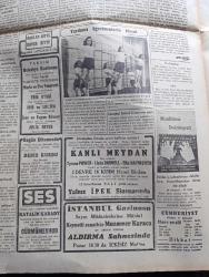 Cumhuriyet Gazetesi - 9 İkincikanun (Ocak) 1943 -  Büyük Dünya Kumarında Taraflar Başmakale - Varlık Vergisi İçin Meclisten Verilen İstidalar Tomar Halinde Maliye Vekaletine Gönderildi - Tunus Harekatında Müttefiklerin Başlıca Hedefi Olan Bizerte Limanına Havadan Bakış Fotoğrafı - Karadeniz'de Boğulan 22 Irkdaşımız - Hür Fransızlar Merzuk Vahasını Zaptettiler - Cumhuriyet Gazetesi İdare Müdürü Mahmud Uras Vefat Etti - Sovyet Harp Tebliği - Türk Basın Heyeti Dün Hindistana Hareket Etti - Alman Harp Tebliği - General Giraud İle De Gaulle Anlaşmazlığın Halli - Amerika'nın İlk Ve En Büyük Müdafaa Hattı Panama Kanalı - Yardımcı Öğretmenlerin Töreni Fotoğraf - Kanlı Meydan Filmi Yalnız İpek Sinemasında - Kıymetli Sanatkar Muammer Karaca Bu Akşam Tekrar Aldırma Sahnesinde - Kar İzleri Örttü Yazan Henri Bordeaux Yazı Dizisi - Birleşik Milletlerin Harp Programı Yazan Ömer Rıza Doğrul - Vefat Eden Kaşif George Washington Crile - Romanya'da Yahudilerin Ekmek Tayını- Hamiyet Yüceses Sümer Gazinosu