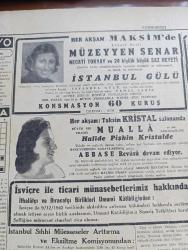 Cumhuriyet Gazetesi - 9 İkincikanun (Ocak) 1943 -  Büyük Dünya Kumarında Taraflar Başmakale - Varlık Vergisi İçin Meclisten Verilen İstidalar Tomar Halinde Maliye Vekaletine Gönderildi - Tunus Harekatında Müttefiklerin Başlıca Hedefi Olan Bizerte Limanına Havadan Bakış Fotoğrafı - Karadeniz'de Boğulan 22 Irkdaşımız - Hür Fransızlar Merzuk Vahasını Zaptettiler - Cumhuriyet Gazetesi İdare Müdürü Mahmud Uras Vefat Etti - Sovyet Harp Tebliği - Türk Basın Heyeti Dün Hindistana Hareket Etti - Alman Harp Tebliği - General Giraud İle De Gaulle Anlaşmazlığın Halli - Amerika'nın İlk Ve En Büyük Müdafaa Hattı Panama Kanalı - Yardımcı Öğretmenlerin Töreni Fotoğraf - Kanlı Meydan Filmi Yalnız İpek Sinemasında - Kıymetli Sanatkar Muammer Karaca Bu Akşam Tekrar Aldırma Sahnesinde - Kar İzleri Örttü Yazan Henri Bordeaux Yazı Dizisi - Birleşik Milletlerin Harp Programı Yazan Ömer Rıza Doğrul - Vefat Eden Kaşif George Washington Crile - Romanya'da Yahudilerin Ekmek Tayını- Hamiyet Yüceses Sümer Gazinosu