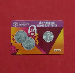 1975 YILI 5 KURUŞ FAO HERKES İÇİN YİYECEK AİLE PLANLAMASI