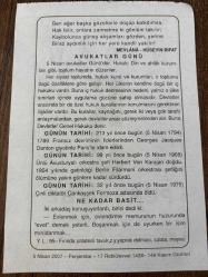 5 NİSAN 2007 - TAKVİM YAPRAĞI - DOĞUM GÜNÜ HEDİYESİ - BÜYÜK SAATLİ MAARİF TAKVİMİ - SENECA - HÜSEYİN RIFAT - AVUKATLAR GÜNÜ - OSKESTRA ŞEFİ HERBERT VON KARAJAN DOĞDU - FRANSIZ DEVRİM LİDERLERİNDEN GEORGES JACGUES DANTON İDAM EDİLDİ - ÇİNLİ DİKTATÖR ÇANKAYŞEK ÖLDÜ