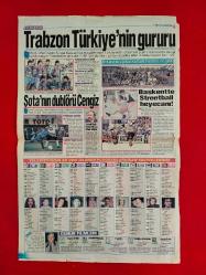 TSYD Kupası Şampiyonu FB - Fenerbahçe 3-1 Beşiktaş, Trabzonspor - 7 Ağustos 1994 - Fotospor Gazetesi Spor Sayfası