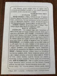 5 MAYIS 2007 - TAKVİM YAPRAĞI - DOĞUM GÜNÜ HEDİYESİ - BÜYÜK SAATLİ MAARİF TAKVİMİ - GAZİ MUSTAFA KEMAL ATATÜRK - İLK TBMM TOPLANTISI - AVRUPA GÜNÜ - MAYIS AYINDA BİLİNMESİ GEREKENLER