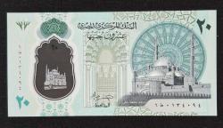 MISIR 20 POUND ÇİL POLİMER Kağıt Para