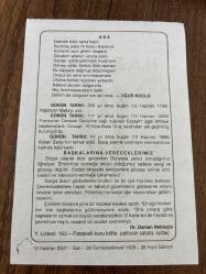 12 HAZİRAN 2007 - TAKVİM YAPRAĞI - DOĞUM GÜNÜ HEDİYESİ - BÜYÜK SAATLİ MAARİF TAKVİMİ - ATATÜRK - UĞUR KOÇLU - NAPOLYON MALTA'YI ALDI - KEBAN BARAJI TEMELİ ATILDI - DR. OSMAN NEBİOĞLU
